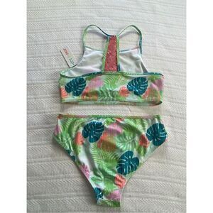 DOT & ZAZZ Size Large (12/14) 2 Piece Flower Bikini New With TAGS